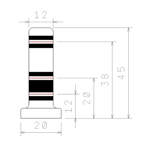 Levelio | Znaczniki laserowe do poziomowania korpusów mebli blatów |18 szt.