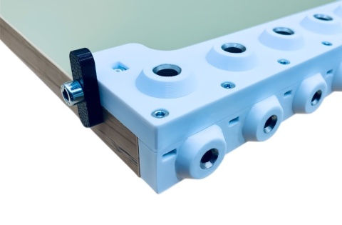 Szablon Wzornik Listwa do konfirmatów |System 32|fi7 + fi5| wiercenie mebli