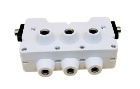 Szablon do konfirmatów meblowych Wzornik do wiercenia otworów fi7 + fi4 mm