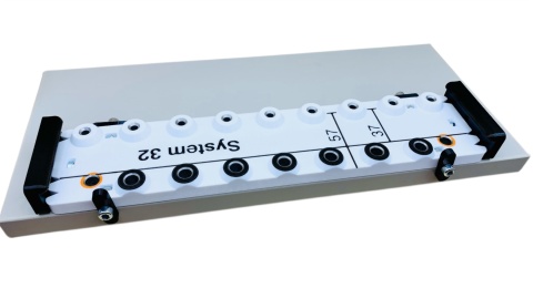 Szablon do otworów pod półki Przymiar do podpórek Listwa fi5 | fi8 mm