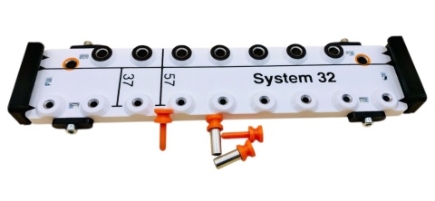 Szablon do otworów pod półki Przymiar do podpórek Listwa fi5 | fi8 mm