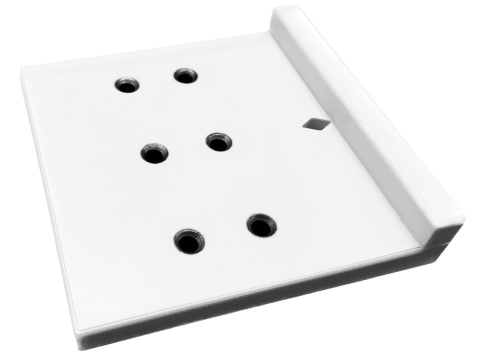 Szablon do półek regulowanych Wzornik Przymiar do podpórek 3x32 37/57